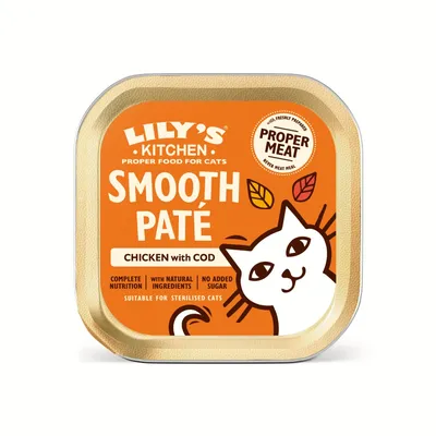 Lily's Kitchen Smooth Paté Chicken with Cod - 19 x 85g