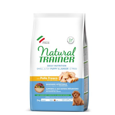 Natural Trainer Puppy & Junior Small & Toy con Pollo fresco