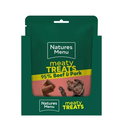 Natures Menu Original Dog Treats with Beef - Saver Pack: 3 x 100g