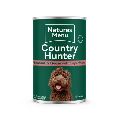 Natures Menu Country Hunter Pheasant and Goose with Superfoods, with natural ingredients and no grain, crafted by experts.