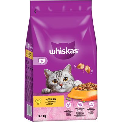Whiskas 1+ piščanec 3,8 kg