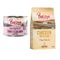 Purizon Kombi-Paket: 24 x 200 g Nassfutter + 2,5 kg Trockenfutter Hühnerfilet mit Truthahn & Lachs + Original Huhn mit Fisch