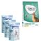 Próbacsomag: 3 x 5 l Tigerino Classic Crystals alom + 400 g Concept for Life Tigerino + Sterilised Cats csirke