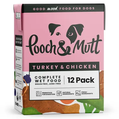 Pooch and Mutt Wet Dog Food - Turkey & Chicken  - 12 x 375g Pooch and Mutt Wet Dog Food - Turkey & Chicken  - 12 x 375g