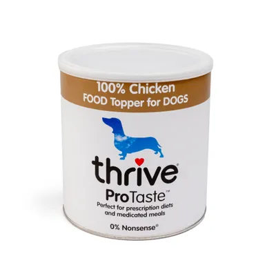 thrive ProTaste 100% Chicken Food Topper for Dogs - 170g thrive ProTaste 100% Chicken Food Topper for Dogs - 170g