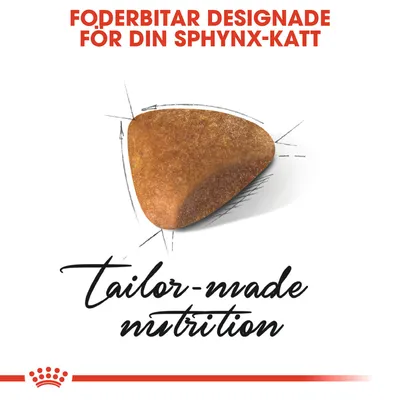 Foderbitar designade för din Sphynx-katt. tailor-made nutrition.