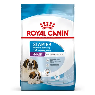 Starter food for mother and babydog, 1-2 months, giant breed, adult weight over 45kg. Supports health and strong immune system. Dehydrated kibble, stage 2.