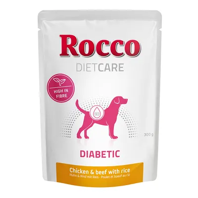 Rocco Diet Care Diabetic Κοτόπουλο & Βοδινό με Ρύζι 300 g - Φακελάκια - 12 x 300 g
