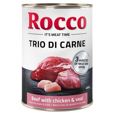 Rocco Classic Trio di Carne - 6 x 400 g Govedina, piščanec in teletina