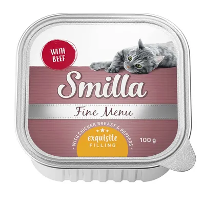Smilla Fine Menu con manzo, petto di pollo e peperone. Exquisite Filling, 100 g.
