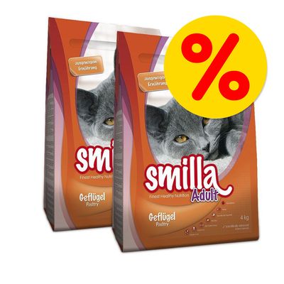 Dubbelpak: Smilla Kattenvoer 2 x 4 kg