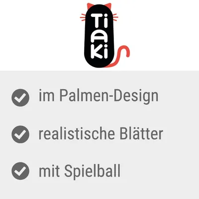 Tiaki. Produktmerkmale: im Palmen-Design, realistische Blätter, mit Spielball.