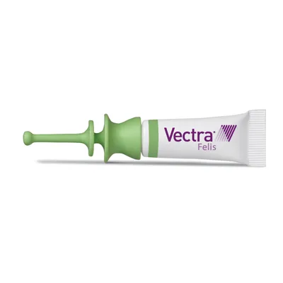 Vectra Felis dla kotów (0,6-10 kg), roztwór do nakrapiania przeciw pchłom - 3 pipety x 0,9 ml