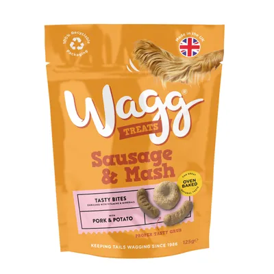 Wagg Sausage & Mash Tasty Bites with Pork & Potato - 125g