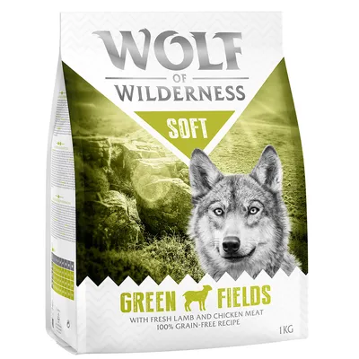 Wolf of Wilderness Soft - Green Fields Agnello Crocchette per cani - 5 kg (5 x 1 kg)