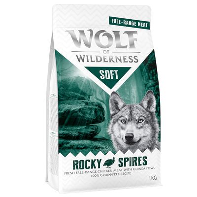 Wolf of Wilderness Soft Rocky Spires poulet, pintade pour chien 1 kg