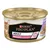 PURINA PRO PLAN ADULT DELICATE lattina di alimento umido con immagine di gatto e ciotola con pezzi di cibo, etichetta viola. PURINA PRO PLAN ADULT DELICATE lattina di alimento umido con immagine di gatto e ciotola con pezzi di cibo, etichetta viola.
