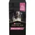 Purina Pro Plan Skin & Coat+ dla psów, z omega 3 i 6 oraz witaminą E. Na opakowaniu zdjęcie psa.
