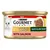 Gourmet Gold Succulent Delights with salmon, showing shredded salmon food and product label details.