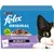 Felix Original Mixed Selection in Gravy, 12 packs with turkey and liver, chicken and kidney, tuna and salmon, duck and lamb. No colourants.