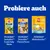Tri pakiranja: PEDIGREE DentaStix Fresh Daily Sticks, PEDIGREE DentaStix ChewyChunx 68 g i PEDIGREE Multivitamins Immunity 180 g. Tekst na njemačkom: Probiere auch.