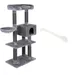 Arbre à chat Nox - gris foncé + support de fixation universel