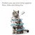 Instructional image showing application of flea, tick and lice protection for pets, with text: Protect your pet and home against fleas, ticks and biting lice.
