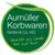 Aumüller Korbwaren GmbH & Co. KG. Qualität aus Weide, Holz und Textil. Текстът е на немски език.