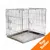 Metal wire pet crate with removable tray, shown empty. Orange badge in corner reads 'Top Seller'.