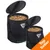 Two black fabric containers with open lids, filled with dry dog food. Both show 'FOOD dog' branding on the front. Orange badge in corner reads 'Top Seller'.