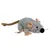 Speelgoedmuis voor huisdieren, grijs pluche met beige vilten oren en poten, zwarte neus en snorharen, gevlochten bruine staart. © 2009 zichtbaar op de afbeelding.