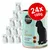 Cosma Pure Love Soup Tuna and Chicken with Sweet Potatoes in Delicate Broth, 24 x 100g tins, visible cat silhouette on packaging