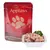 Applaws Natural Cat Food, 100% Natural, Tuna Fillet & Pacific Prawns, 70 g vrećica. Prikazana otvorena hrana u zdjelici s peršinom.