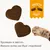 Два сърцевидни хрупкави снакса, котешка лапа, оранжов етикет с текст CRUNCHY SNACK и надпис: Хрупкаво и вкусно. Вашата котка ще бъде очарована! (текст на български)