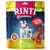 Embalagem de snacks para cão Rinti Extra Chicko, 100% filet, Mega-Pack Aktion!, 500g. Texto adicional em alemão: fettreduziert, luftgetrocknet, knuprige hähnchenstreifen.