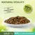 NATURAL VITALITY, mit frischem Fisch, 70% des Proteins aus tierischer Herkunft, adult 1+, mit Lachs und Weißfisch. Schale mit Trockenfutter abgebildet.