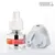 CaniComfort refill bottle and plug-in diffuser with visible pheromone technology label, showing product components for use in calming diffusers.