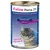 Feline Porta 21 kattemad dåse, Hühnerfleisch Chicken Meat pur/pure. Tekst: Ergänzungsfuttermittel für Katzen, Complementary food for cats, ...your cat will love it! Billede af kat.