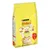 Purina Friskies Trockenfutter für Katzen, 7,5kg. Versprechen: 100% ausgewogene Ernährung, ohne künstliche Farbstoffe. Gelbe Verpackung mit rotem Kreis und Katze vorne.