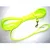 Longe pour chien en plastique jaune fluo avec mousqueton métallique et poignée, © 2010 visible sur l’image.
