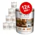Набор из 12 консервов Wolf of Wilderness Oak Woods, 800 г. На упаковке надпись: 100% grain-free. Видны изображения леса и кабана.