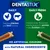 Dentastix daily treats with chicken and beef flavours, daily fresh variant contains green tea extract and eucalyptus oil to help freshen breath. No artificial colours, natural ingredients.