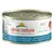 Boîte Almo Nature HFC Natural, thon, poulet et fromage. Texte visible : 'PROFITS 100% TO NATURE THROUGH fondazione Capellino', 'OWNED BY THE ANIMALS'.
