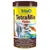 Envase de TetraMin Flakes con imágenes de peces, texto visible: BioActive Formula, Long Life & Clear Water. Alimentación completa para peces tropicales. Marca Tetra.