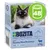 Boîte Bozita pour chat, 370 g, saveur renne, sans céréales, B-glucan, morceaux en sauce, lot de 48 indiqué par icône verte. Texte visible : Swedish Natural Quality, in Vårgårda.