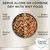 Image shows dry and wet food in a bowl, with text: Serve alone or combine dry with wet food. High energy supply, dental care, better hydration, balanced nutrition.
