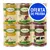 Latas de comida para perros Lukullus Adult 400 g: Geflügel & Lamm, Kaninchen & Wild, Rind & Truthahn. Etiqueta azul con texto: OFERTA DE PRUEBA. Latas de comida para perros Lukullus Adult 400 g: Geflügel & Lamm, Kaninchen & Wild, Rind & Truthahn. Etiqueta azul con texto: OFERTA DE PRUEBA.