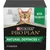 Purina Pro Plan Natural Defences+ Powder for cats, with postbiotics. Green and black packaging shows cat image and product name.
