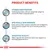 Product benefits: hydrolysed protein for hypoallergenic food, EPA/DHA & skin barrier for healthy skin and digestion, digestive health supports balanced intestinal flora.