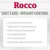 Rocco DIET CARE WEIGHT CONTROL. Texte en allemand : réduction du poids, régulation du glucose, énergie réduite, fibres élevées, psyllium, vitamines et minéraux précieux.